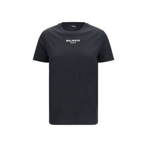 Balmain Black Cotton Women's T-Shirt
